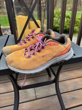 Merrell Women’s Orange and Pink Mesh Trail Shoes